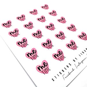 Me time -stickers