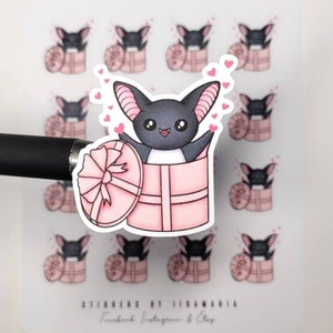 Luna the Bat Valentine's Day Gift Stickers