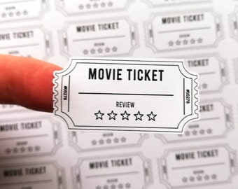 Movie Ticket Stickers