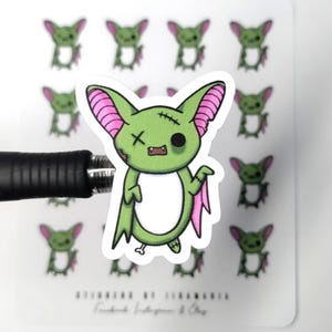 Luna the Bat Zombie -stickers