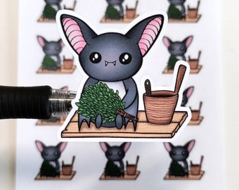 Luna the Bat Sauna stickers