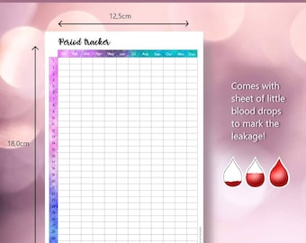 Period Tracker Sticker for you to not forget that you're in pain once in a month, planner journal stationery practical stickers