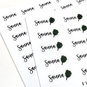 Sauna Stickers, two options