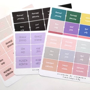 Tab Stickers, journal planner tab