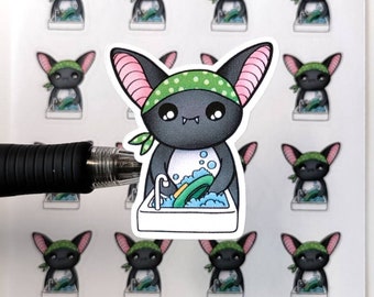 Luna the Bat Dishes -stickers