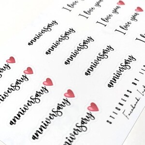 Anniversary -stickers