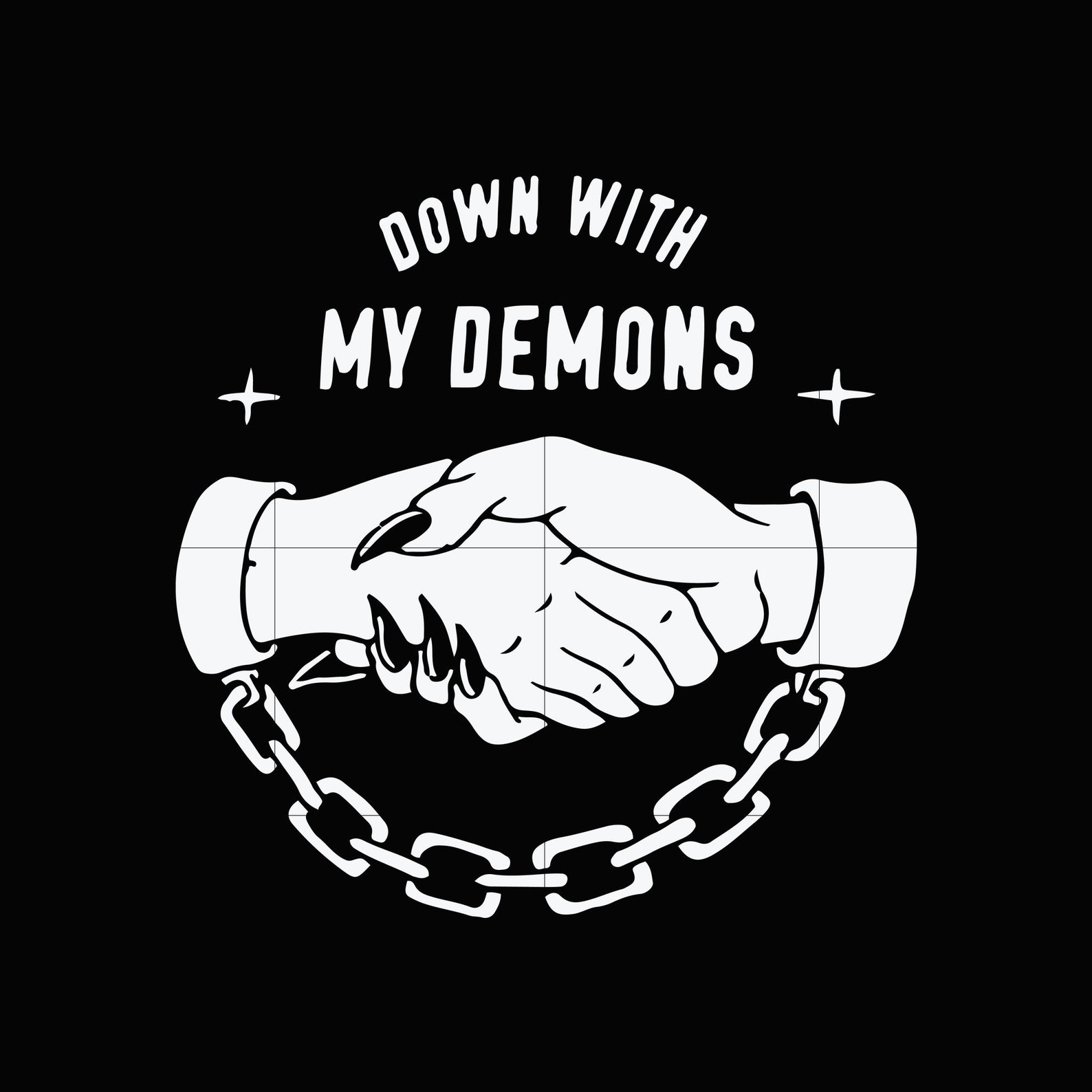 Down with my demons svg dxfepspng digital file | Etsy