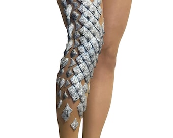 Silver dragon tights. Size S-M