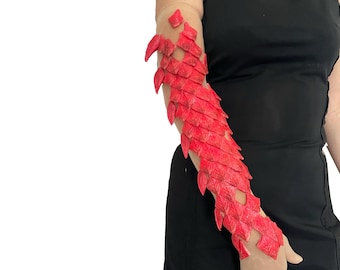 Red fiery dragon glove. Size S-M