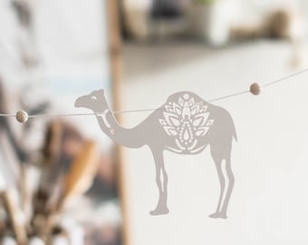 Boho Deco Garland Camel Caravan