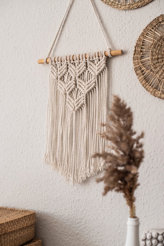 Macrame Wall Hanging DIY Kit Beginner, Macrame Kit Gift Boho Incl. Video  bella Macrame Starter Set Creative Christmas Gift 