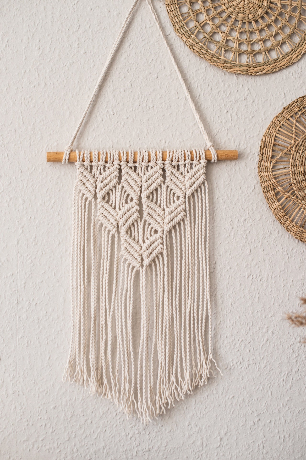 WEBEEDY 4 Sets Macrame Wall Hanger Kits for Adults Beginners, DIY Mini  Macrame Wall Hanging Decor, Boho Woven Tapestry Tassel Wall Hanging for  Room