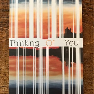 Biglietto d'auguri A5 Thinking Of You con simpatia