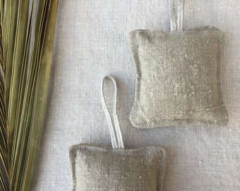 Pack of 5 Key rings Invitation Natural Linen