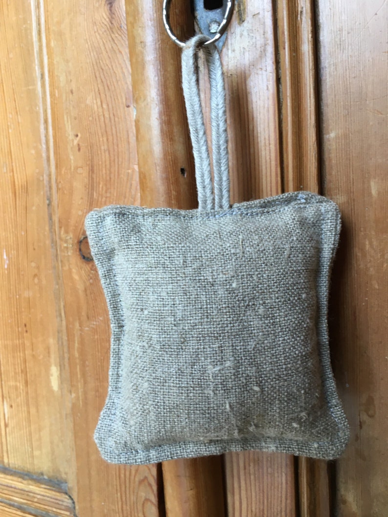 Pack of 5 Key rings Invitation Natural Linen