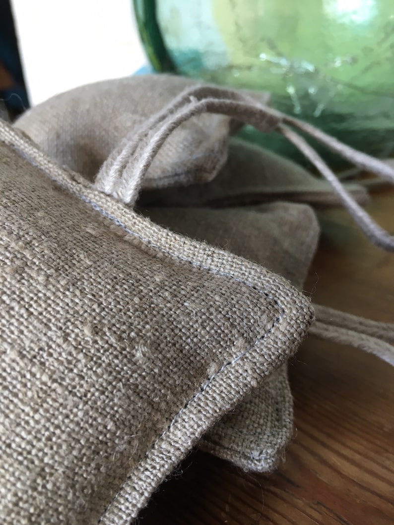 Pack of 5 Key rings Invitation Natural Linen