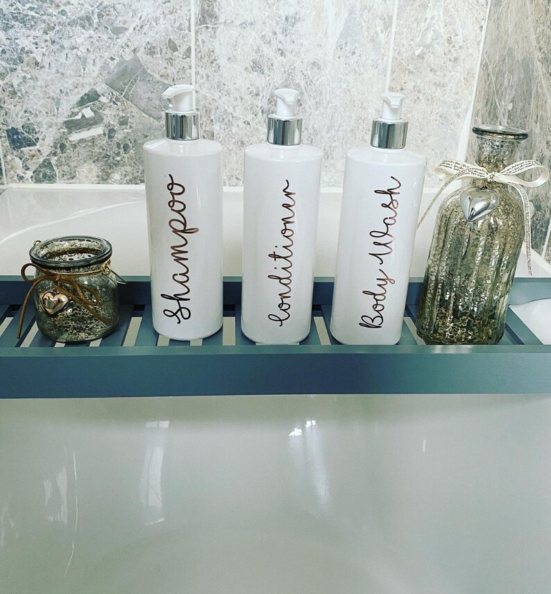 Reusable bottles shampoo bottles Mrs Hinch Inspired bottles Etsy