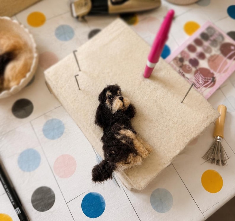 Custom dog ornament , dog memorial gift ornament, needle felted dog portrait, personalized pet gift for him image 19
