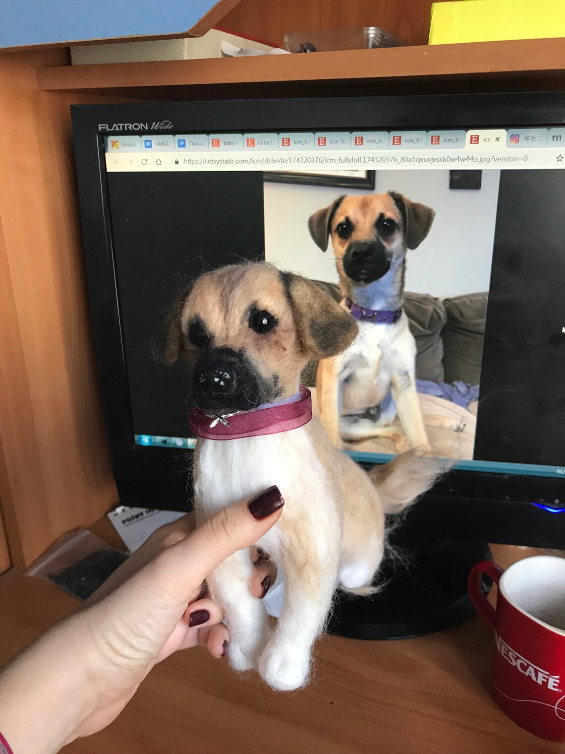 Dog memorial gift Plush dog Pet loss Dog remembrance Etsy