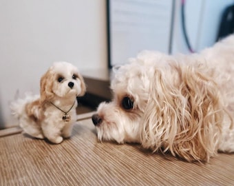 Custom dog portrait, Realistic dog plush , Felted dog remembrance gift