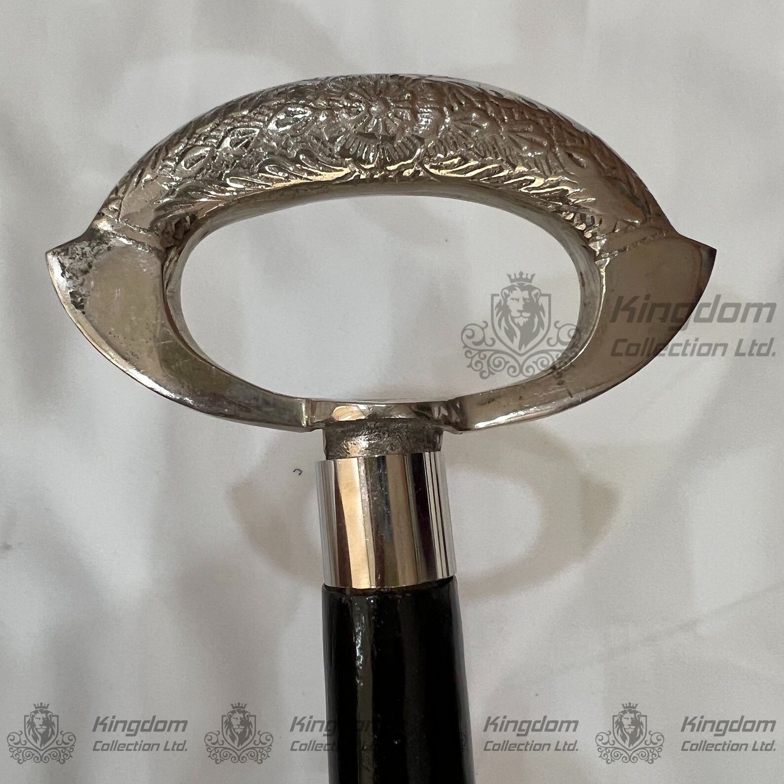 Solid Silver Victorian Design Walking Stick / Cane Handle Etsy