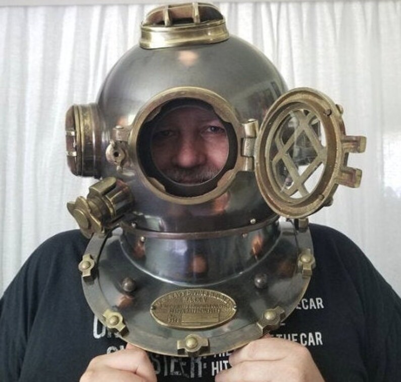 Nautical British Navy Diving Helmets Full Size Helmet Etsy UK