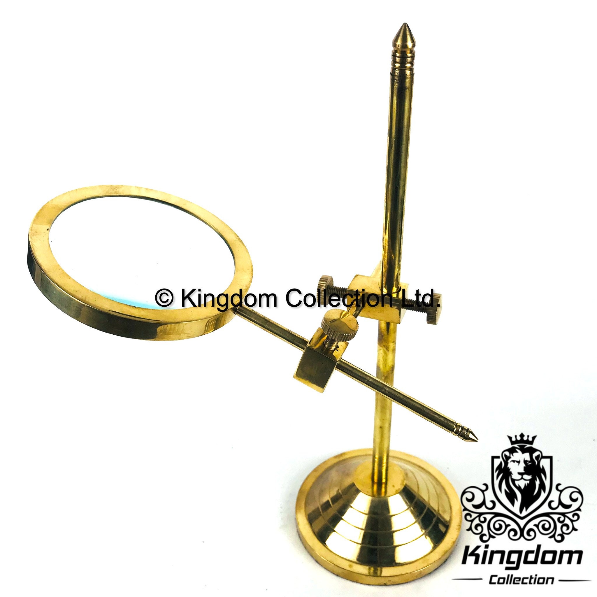 Brass Nautical Magnifying Glass With Stand Perfect Gift Item 