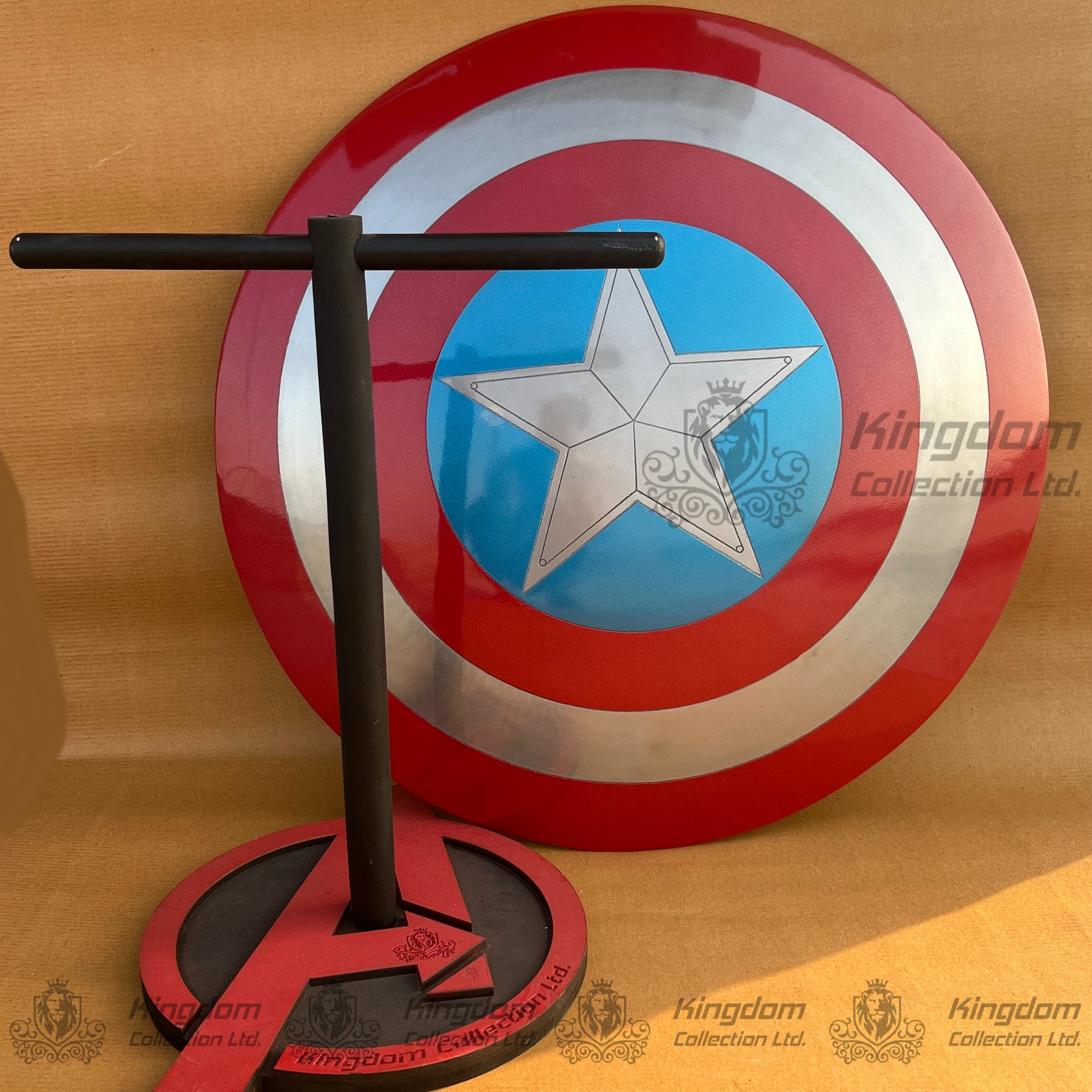 Captain America Halftone Shield Stainless Steel Water Bottle