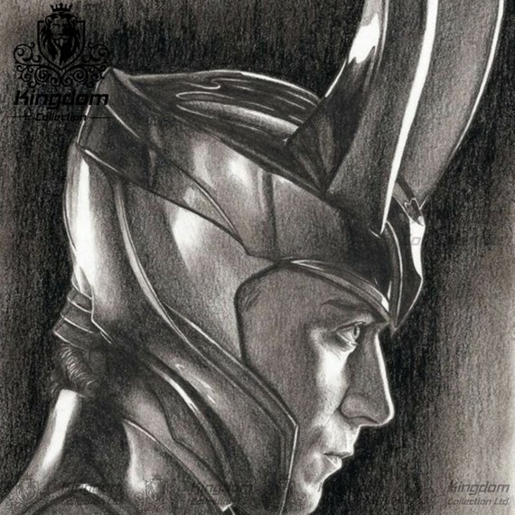 Loki Helmet Sketch