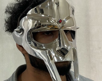 Special Order MF DOOM Mask Mad-villain Mild Steel Face Armour Medieval Hand-Forged Doom mask Tribute to MF Doom!