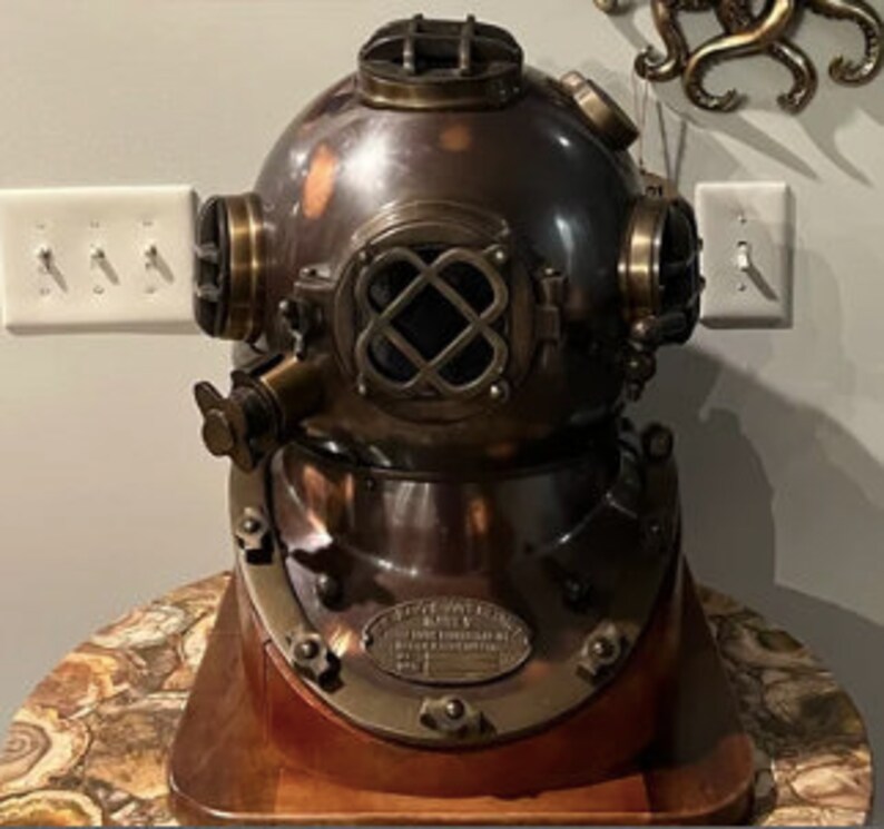 Nautical British Navy Diving Helmets Full Size Helmet Etsy UK