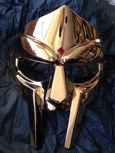 MF Doom Gladiator Mask Mad-villain Golden Finish Brass Face | Etsy
