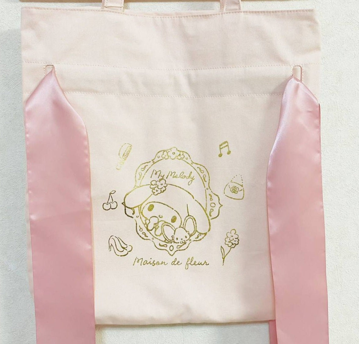Maison De FLEUR X My Melody SANRIO Ribbon Tote Bag gingham - Etsy