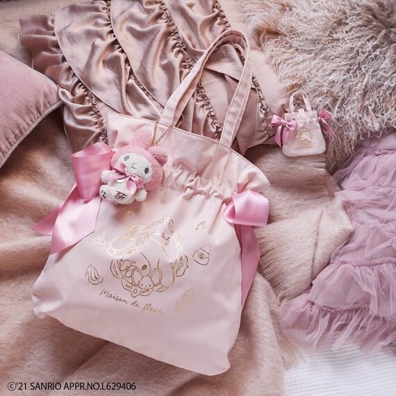 Maison De FLEUR X My Melody SANRIO Ribbon Tote Bag gingham - Etsy