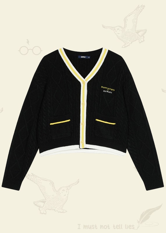 Hufflepuff House Cardigan LICENSED 