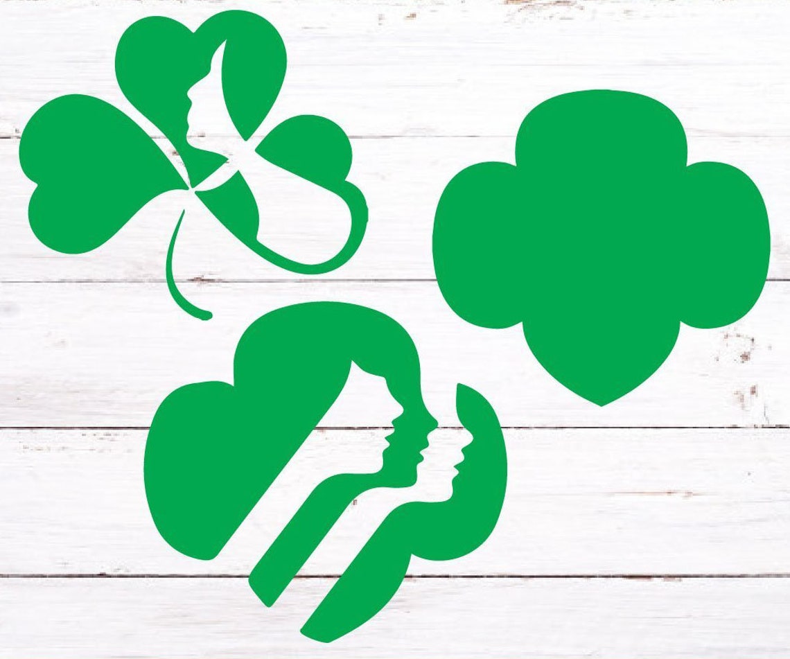 Girls scout Trefoil Logo svg girl scout svg scout svg Etsy