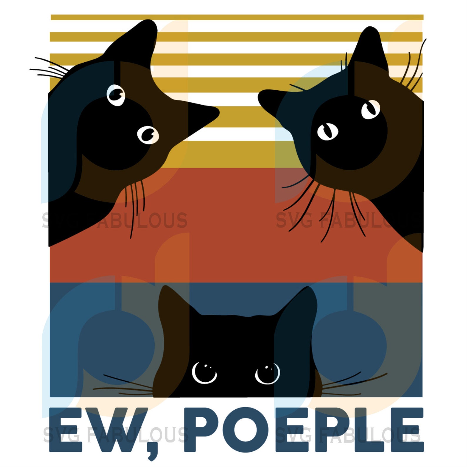 Ew People Svg Trending Svg Black Cat Svg Funny Cat Svg | Etsy