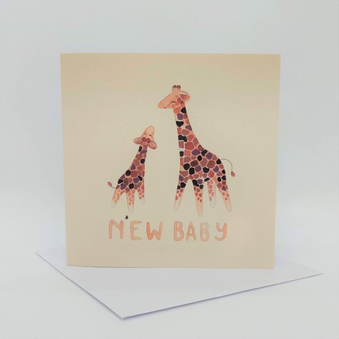 New Baby Giraffes Card | Etsy