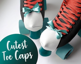 Ochraniacze na palce do rolek ze wstążką, noski ze sztucznej skóry