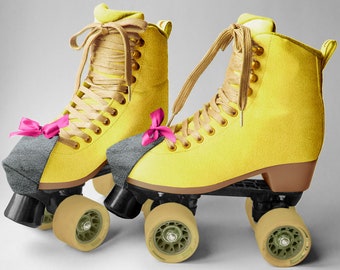 Roller skate toe guards, roller skates toe caps with ribbon, cute roller skate accessories, cute toe guards, toe caps. Skate protection.