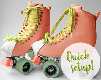 Roller Skate Toe Guards with Ribbon, Leather or Faux Leather