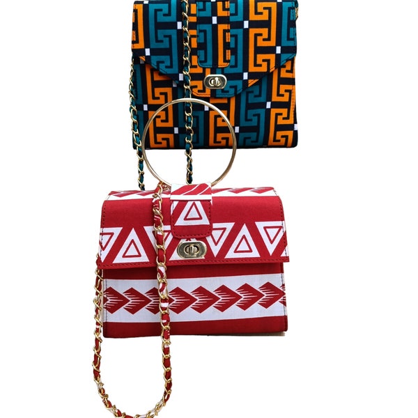 Two African Bag, Women Handbag, African Tote Bags, Ankara Bag, Gifts, Tote Bag,Customised Bag,Women Shoulder bag, Handbag , Ankara bag,
