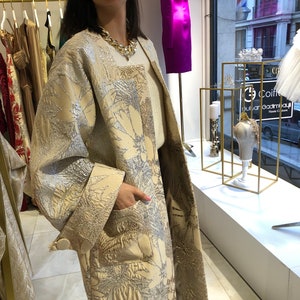 Plus size brocade jacket clearance