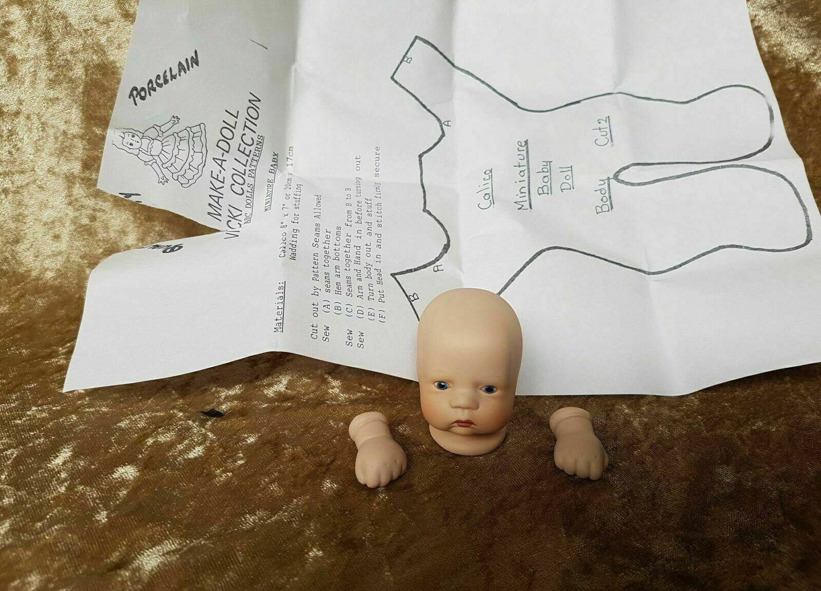 Porcelain Doll Kit with instructions KIT10 INCLUDES BODY Etsy