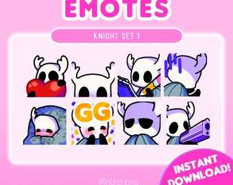 SET de 8 gestos de caballero || para Twitch y discordia
