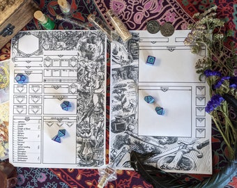 Character Sheet D&D, Witch DnD Accessory