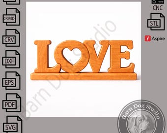 Liebe Herz Zeichen CNC-Dateien, 3D Druck, Holz schnitzen (Digitaler Download)