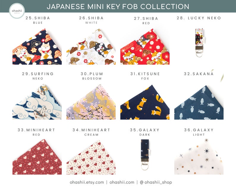 Unik tygnyckelring | Japansk nyckelring för armband | Anime-nyckelring | Japansk present till animeälskare | Söt födelsedagspresent till alla hjärtans dag bild 4