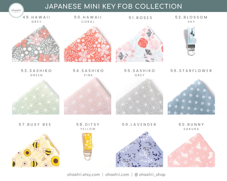 Unik tygnyckelring | Japansk nyckelring för armband | Anime-nyckelring | Japansk present till animeälskare | Söt födelsedagspresent till alla hjärtans dag bild 6