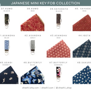 Unik tygnyckelring | Japansk nyckelring för armband | Anime-nyckelring | Japansk present till animeälskare | Söt födelsedagspresent till alla hjärtans dag bild 5